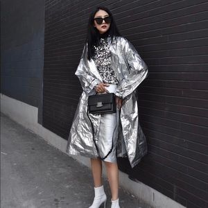 Silver Trench Coat